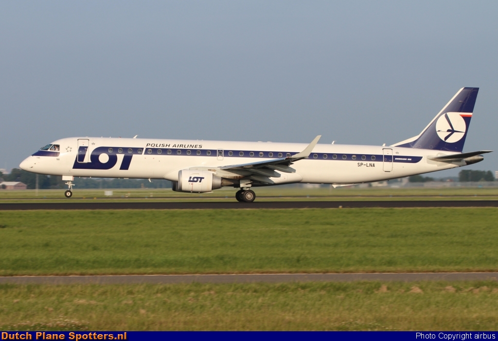 SP-LNA Embraer 195 LOT Polish Airlines by airbus