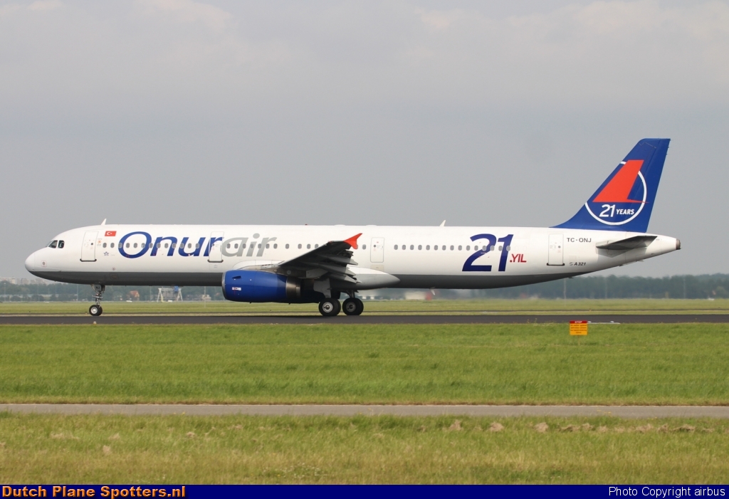 TC-ONJ Airbus A321 Onur Air by airbus