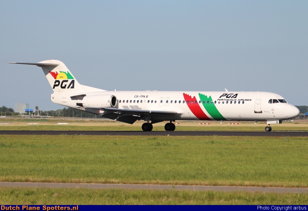 CS-TPA Fokker 100 PGA Portugalia Airlines by airbus