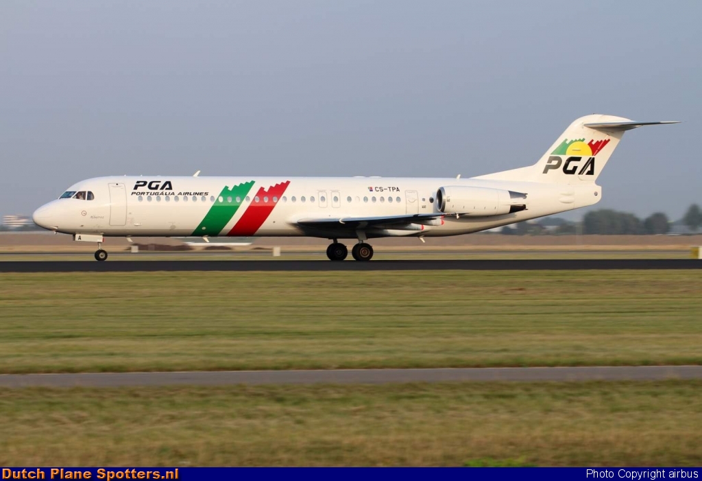 CS-TPA Fokker 100 PGA Portugalia Airlines by airbus