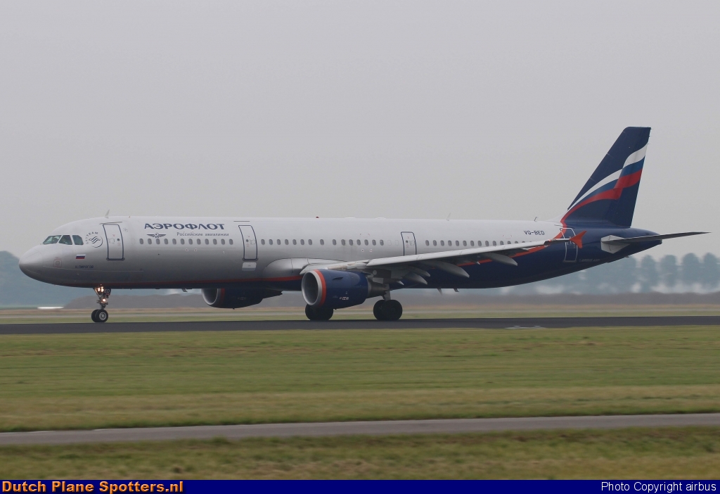 VQ-BED Airbus A321 Aeroflot - Russian Airlines by airbus