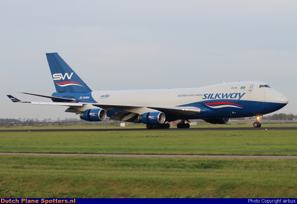 4K-SW800 Boeing 747-400 Silk Way Airlines by airbus