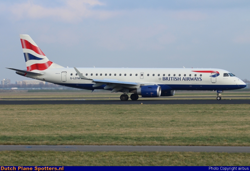 G-LCYM Embraer 190 BA CityFlyer (British Airways) by airbus