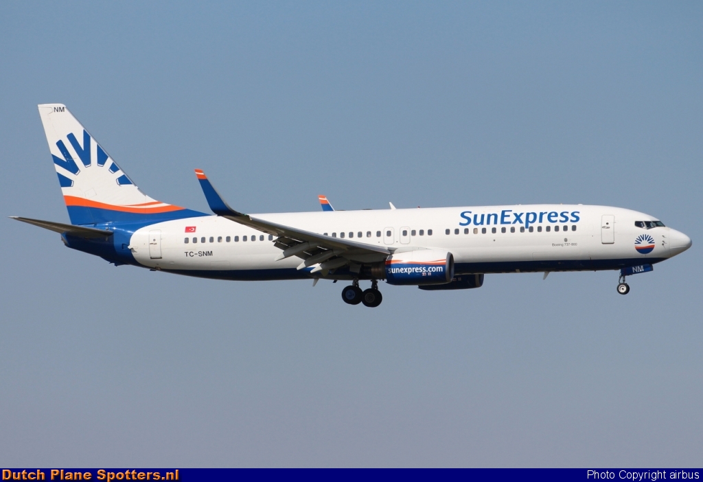 TC-SNM Boeing 737-800 SunExpress by airbus