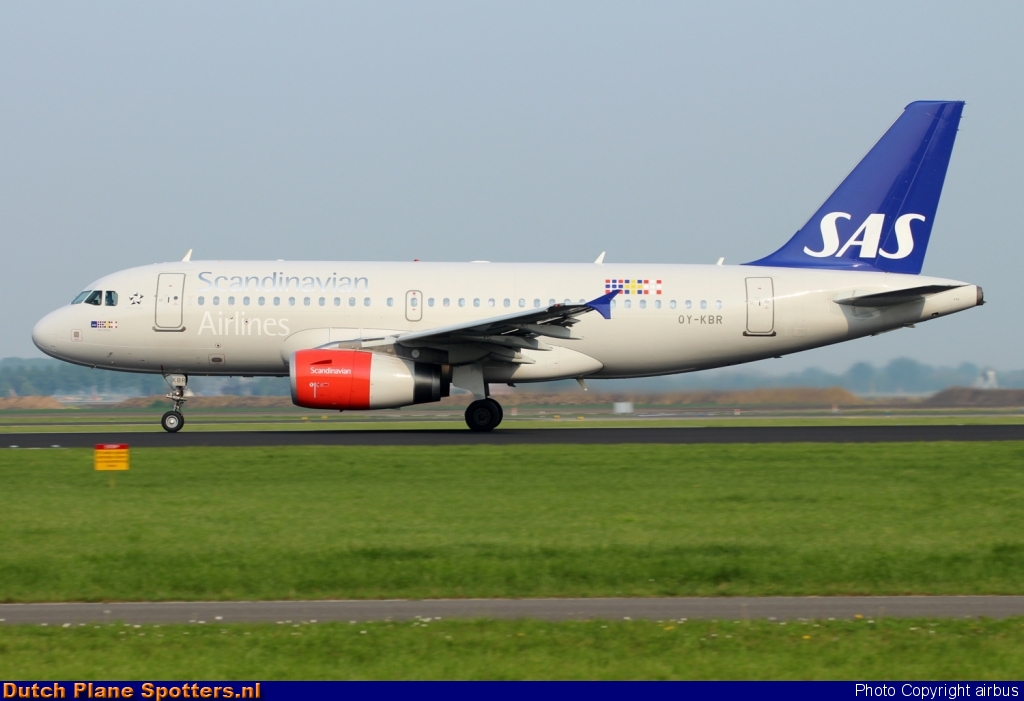 OY-KBR Airbus A319 SAS Scandinavian Airlines by airbus