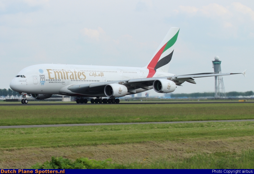 A6-EDF Airbus A380-800 Emirates by airbus