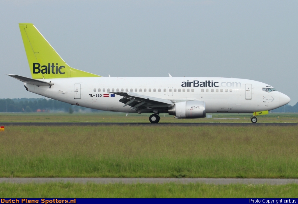 YL-BBD Boeing 737-500 Air Baltic by airbus