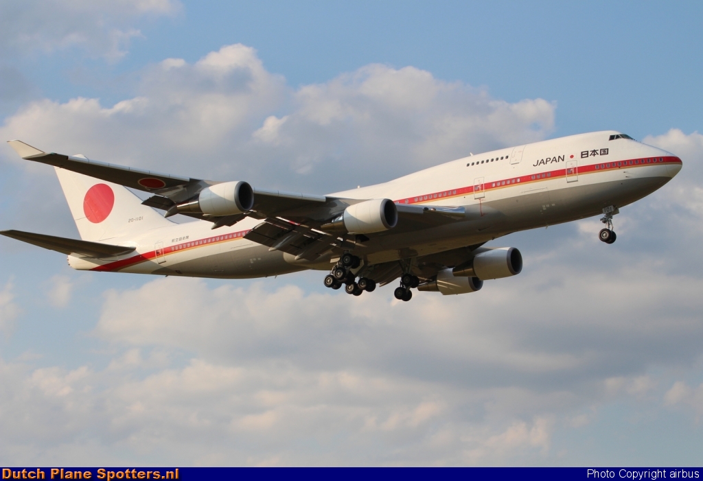 20-1101 Boeing 747-400 Japan - Government by airbus
