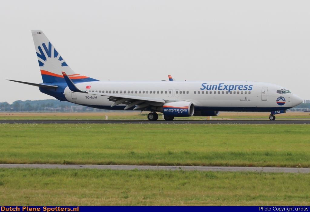 TC-SUM Boeing 737-800 SunExpress by airbus