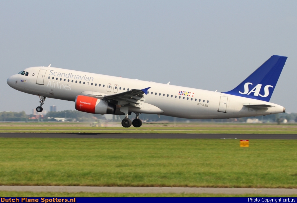 OY-KAW Airbus A320 SAS Scandinavian Airlines by airbus
