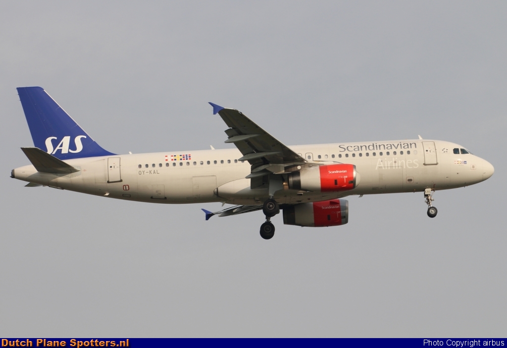 OY-KAL Airbus A320 SAS Scandinavian Airlines by airbus