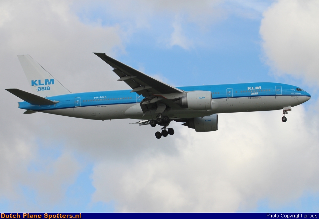 PH-BQK Boeing 777-200 KLM Asia by airbus