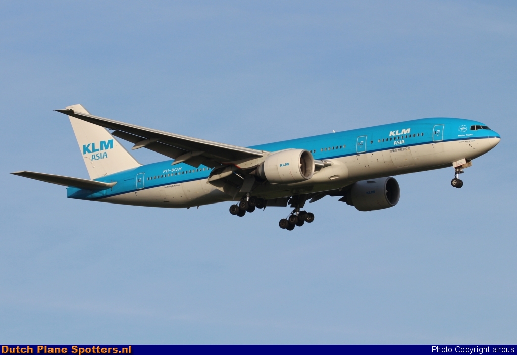 PH-BQM Boeing 777-200 KLM Asia by airbus