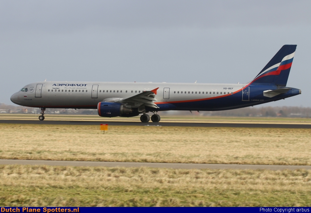 VQ-BEF Airbus A321 Aeroflot - Russian Airlines by airbus