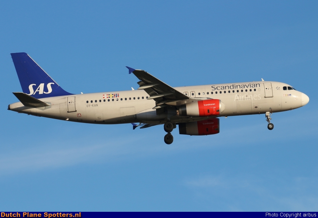 OY-KAN Airbus A320 SAS Scandinavian Airlines by airbus