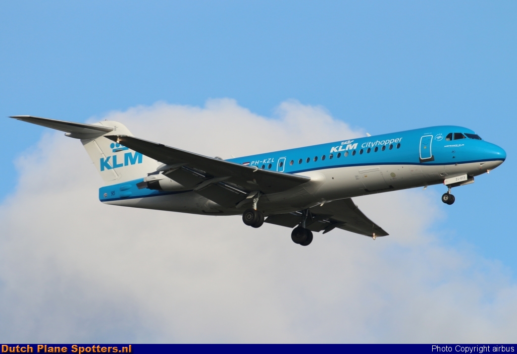 PH-KZL Fokker 70 KLM Cityhopper by airbus