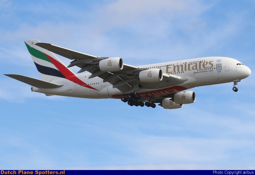A6-EEX Airbus A380-800 Emirates by airbus