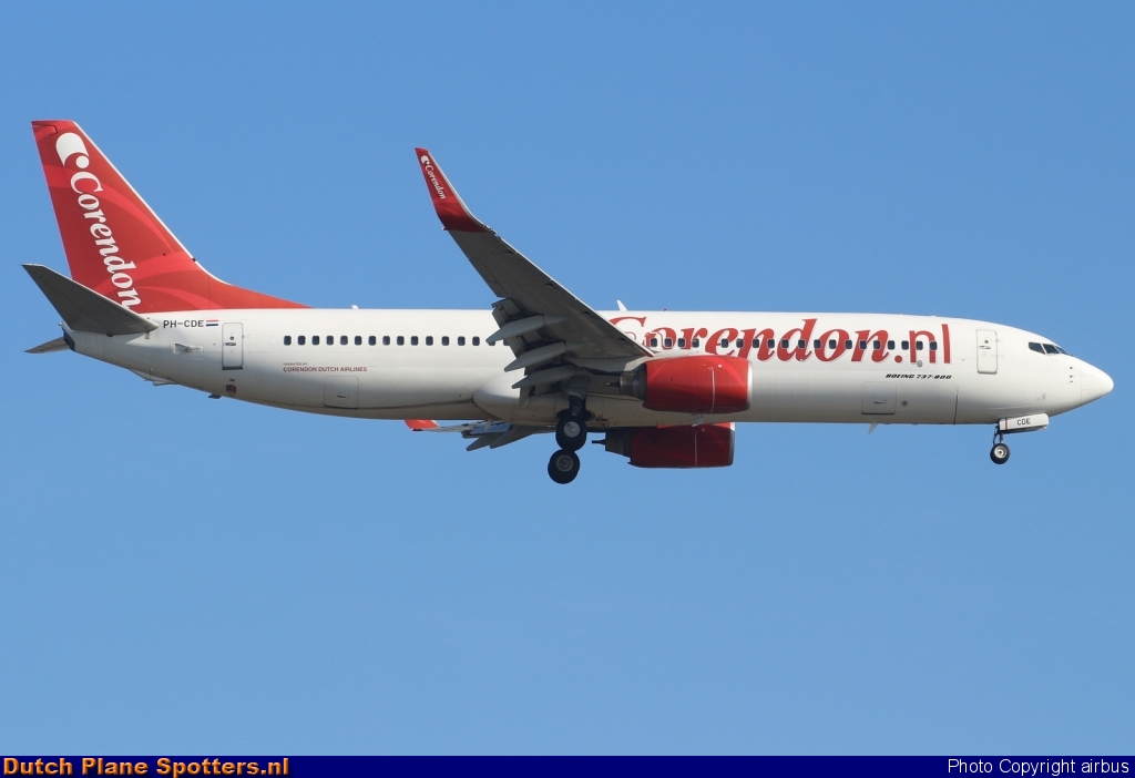 PH-CDE Boeing 737-800 Corendon Dutch Airlines by airbus