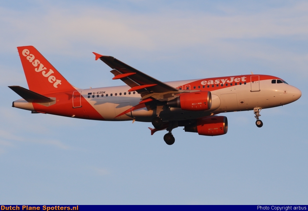 G-EZDK Airbus A319 easyJet by airbus