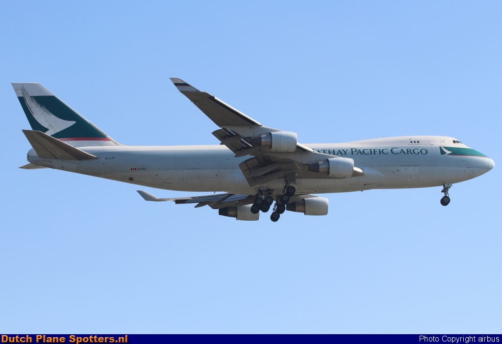 B-LIF Boeing 747-400 Cathay Pacific Cargo by airbus