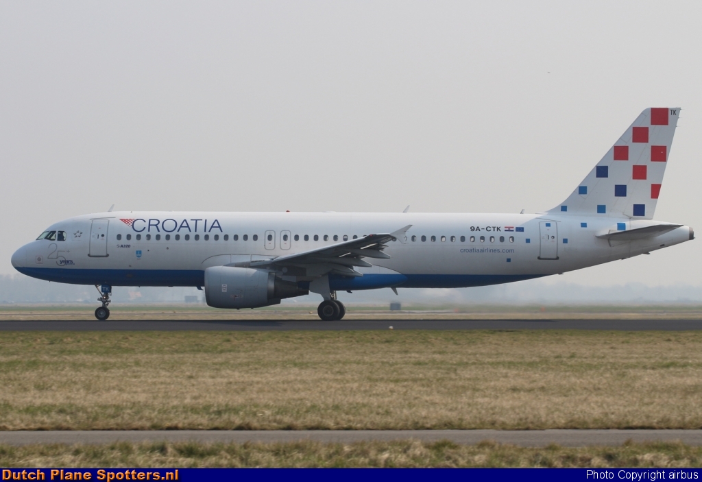 9A-CTK Airbus A320 Croatia Airlines by airbus