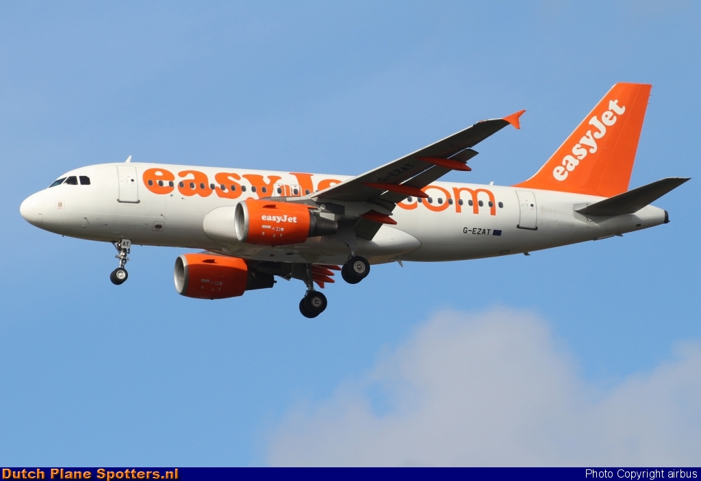 G-EZAT Airbus A319 easyJet by airbus