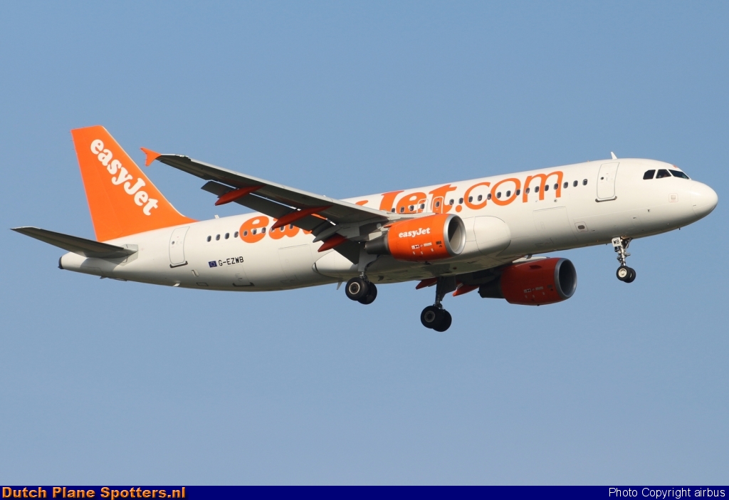 G-EZWB Airbus A320 easyJet by airbus