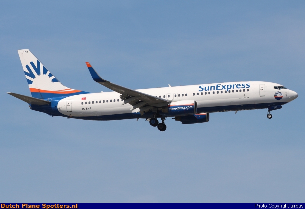 TC-SNJ Boeing 737-800 SunExpress by airbus