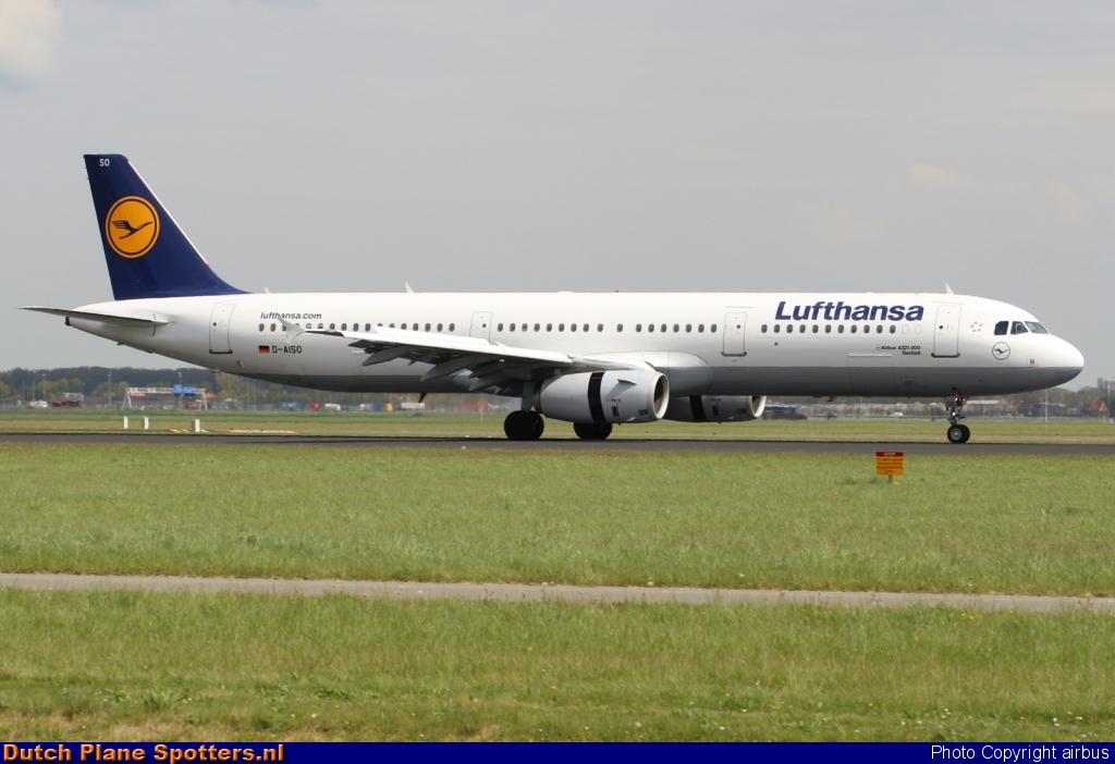 D-AISO Airbus A321 Lufthansa by airbus