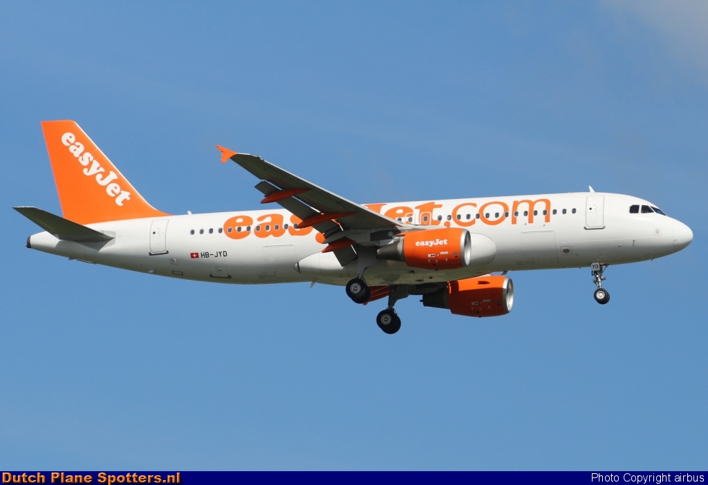 HB-JYD Airbus A320 easyJet Switzerland by airbus