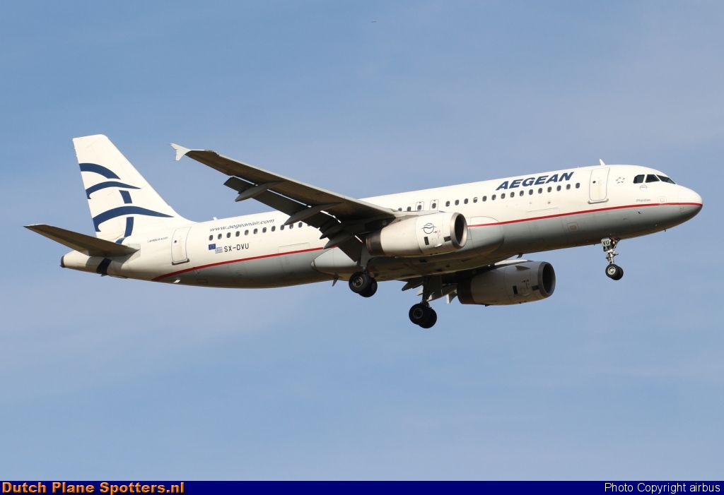 SX-DVU Airbus A320 Aegean Airlines by airbus