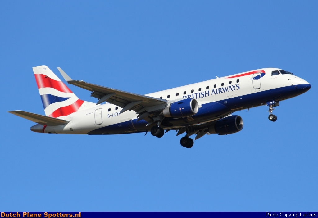 G-LCYF Embraer 170 BA CityFlyer (British Airways) by airbus
