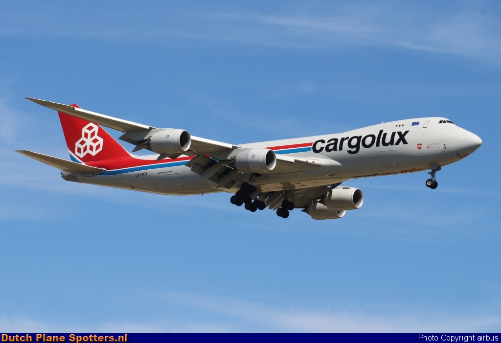 LX-VCA Boeing 747-8 Cargolux by airbus