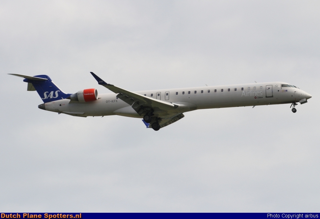 OY-KFK Bombardier Canadair CRJ900 Cimber A/S (SAS Scandinavian Airlines) by airbus