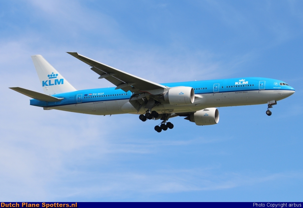 PH-BQP Boeing 777-200 KLM Royal Dutch Airlines by airbus