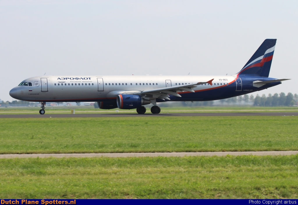 VQ-BEG Airbus A321 Aeroflot - Russian Airlines by airbus