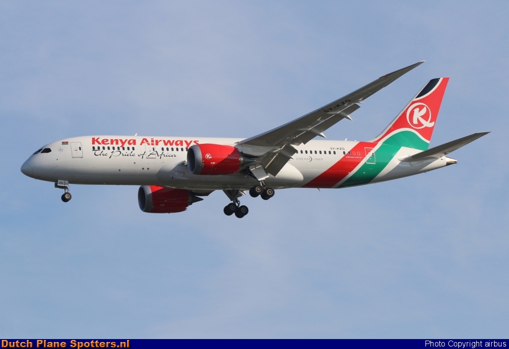 5Y-KZG Boeing 787-8 Dreamliner Kenya Airways by airbus