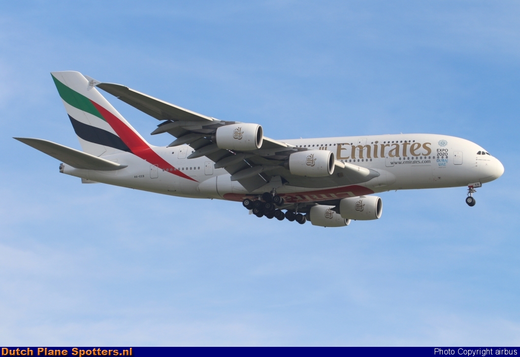 A6-EEB Airbus A380-800 Emirates by airbus