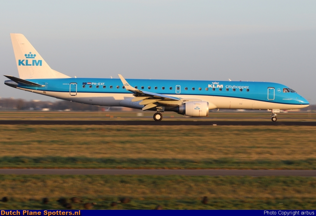 PH-EXF Embraer 190 KLM Cityhopper by airbus