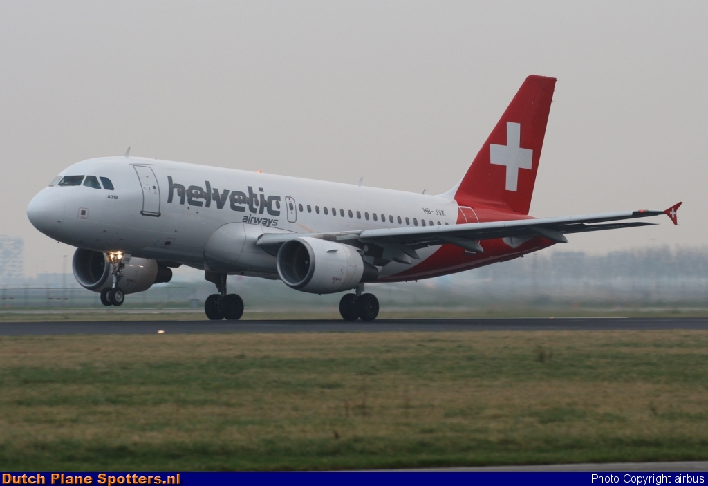 HB-JVK Airbus A319 Helvetic Airways by airbus