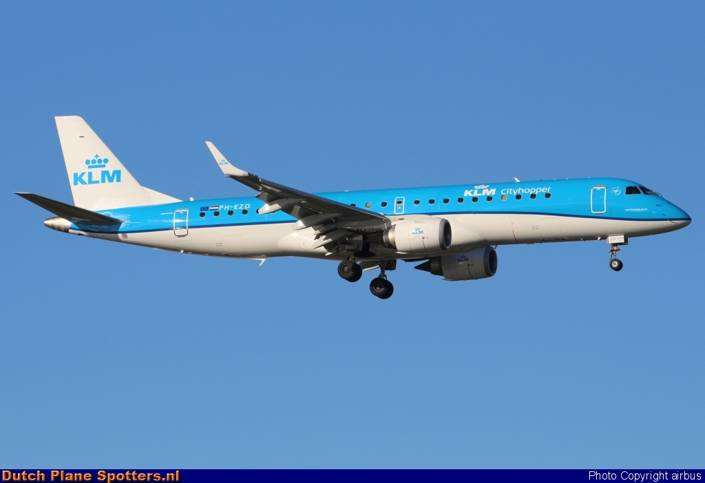 PH-EZD Embraer 190 KLM Cityhopper by airbus