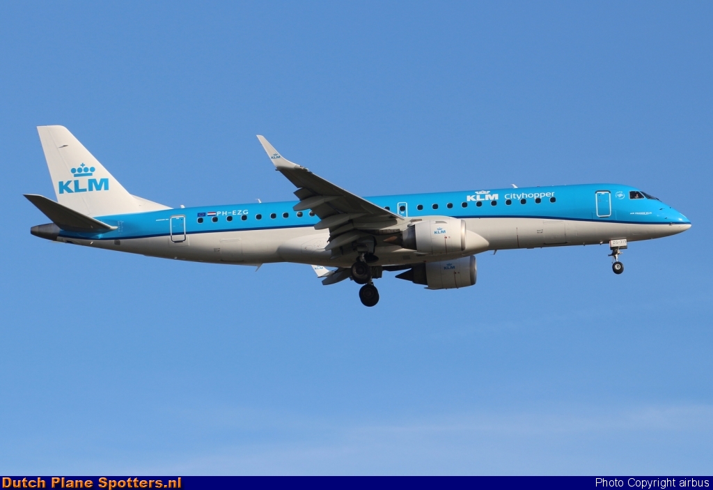 PH-EZG Embraer 190 KLM Cityhopper by airbus