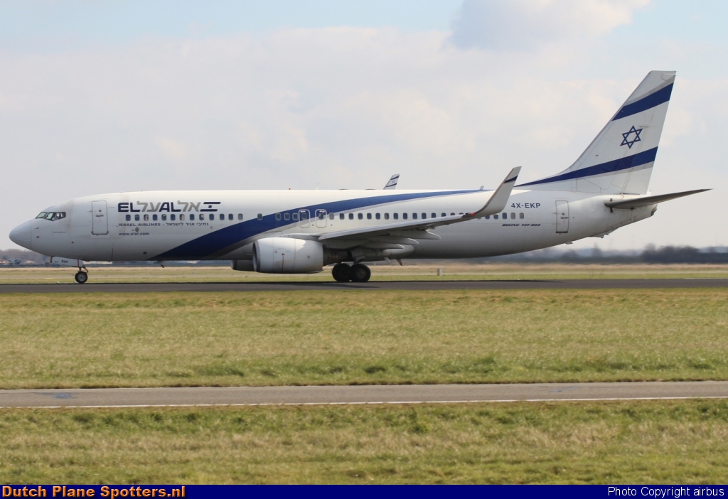 4X-EKP Boeing 737-800 El Al Israel Airlines by airbus