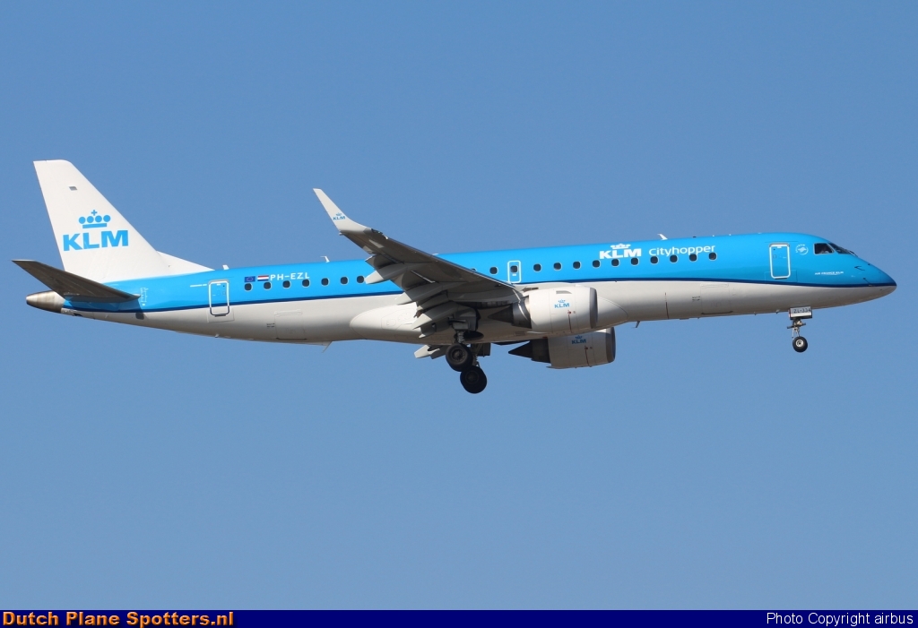 PH-EZL Embraer 190 KLM Cityhopper by airbus