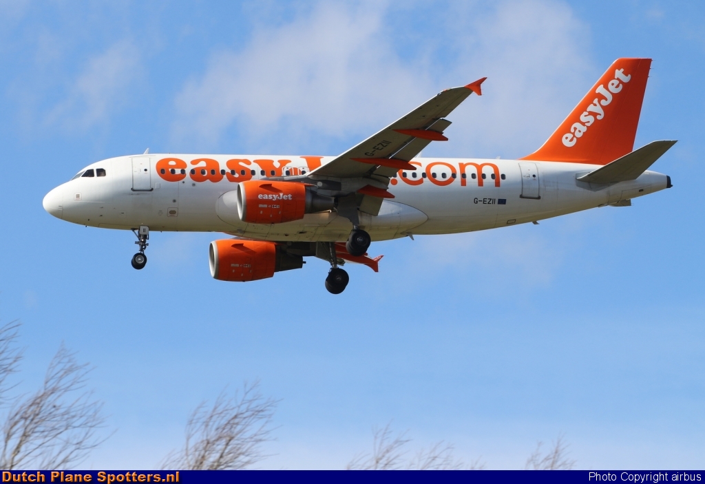 G-EZII Airbus A319 easyJet by airbus