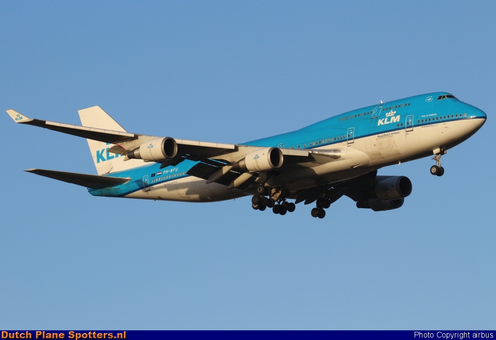 PH-BFU Boeing 747-400 KLM Royal Dutch Airlines by airbus