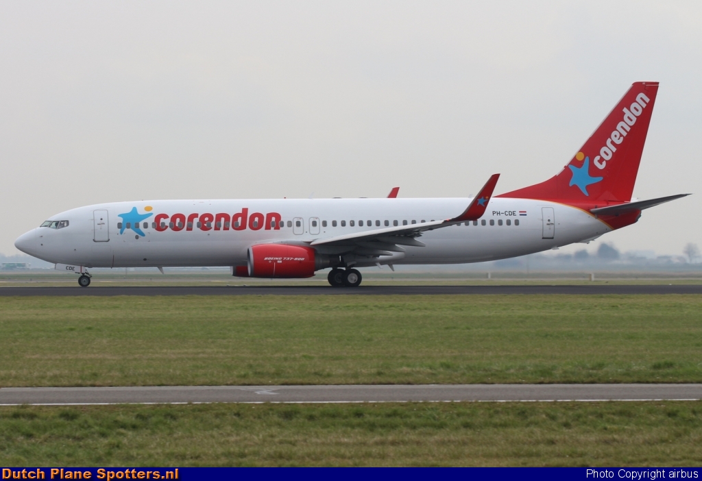 PH-CDE Boeing 737-800 Corendon Dutch Airlines by airbus