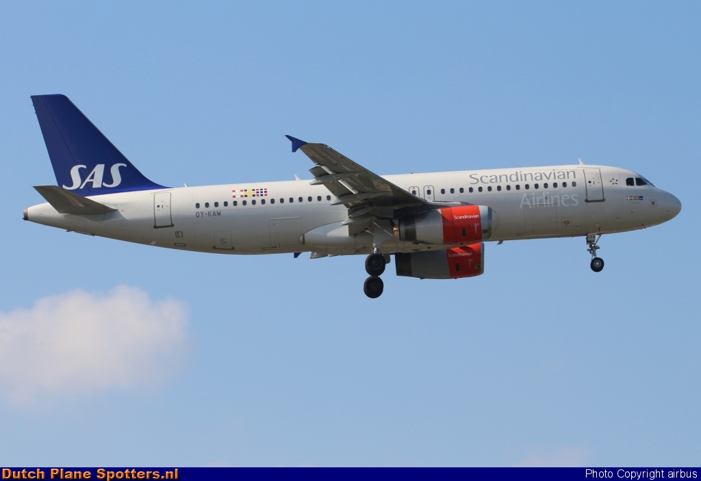 OY-KAW Airbus A320 SAS Scandinavian Airlines by airbus