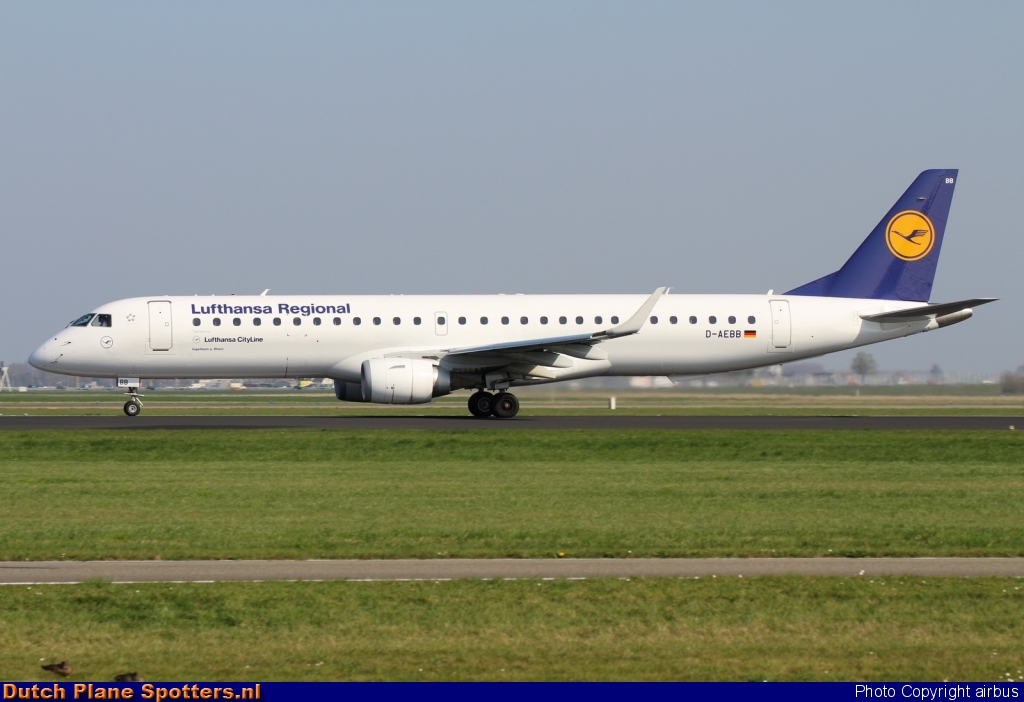 D-AEBB Embraer 195 CityLine (Lufthansa Regional) by airbus