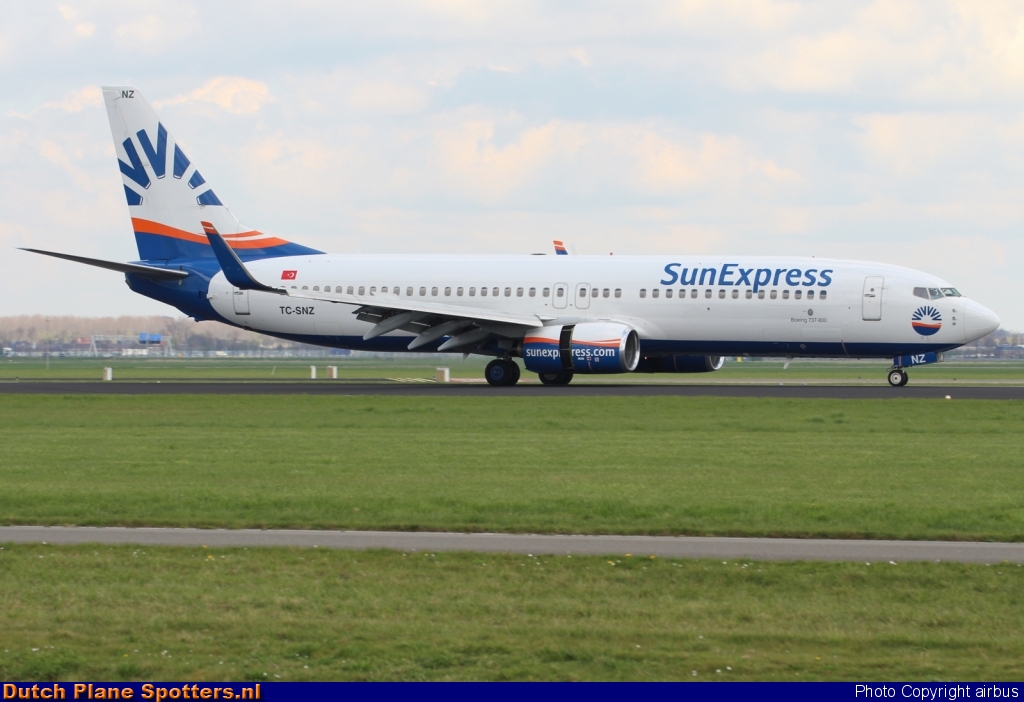 TC-SNZ Boeing 737-800 SunExpress by airbus
